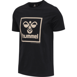 hummel - hmlISAM T-SHIRT - BLACK/HUMUS
