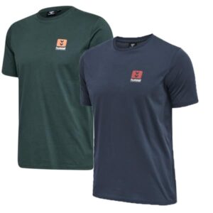 hummel - hmlLGC GRAHAM T-SHIRT 2-PACK - BLUE NIGHTS/DARKEST SPRUCE