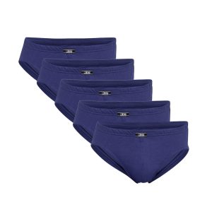 JBS 5-pack økologisk bomuld minislip navy