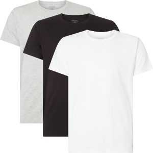 Calvin Klein 3 pakke crew-neck T-shirt sort/hvid/grå