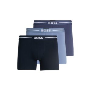BOSS 3-Pack Boxer Breif af økologisk bomuld blå