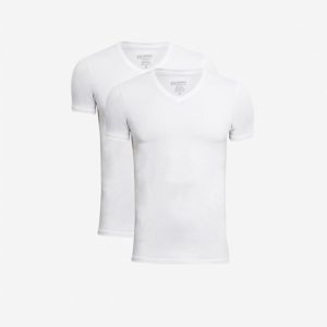 JBS 2-Pack Bambus V-Neck T-Shirt Hvid