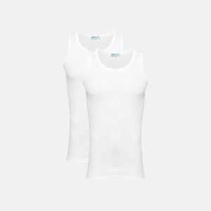 JBS 2-Pack Tanktop Økologisk Bomuld Hvid