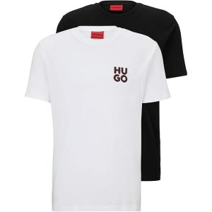 HUGO 2 Pack Casual Soft T-Shirt hvid/sort