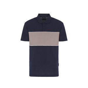 Armani Exchange Polo shirt med stribe navy