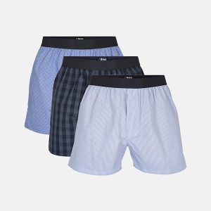 JBS 3-Pack Boxershorts Økologisk Bomuld Navy+Grå